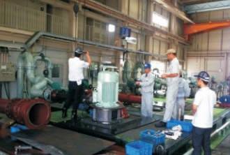 Test of lubricating pump for millions of nuclear power units in TAIKO, Japan