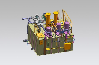Oil Module Of Industrial Turbine Unit
